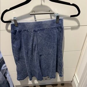 Stylish Blue Kids Denim wash Skirt